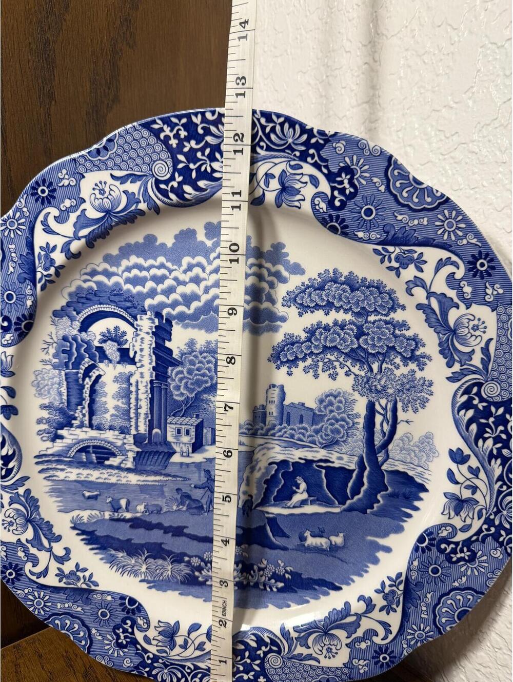 Vintage Spode Blue Italian 12" Buffet Plate / Large Serving plate - Picture 2 of 5